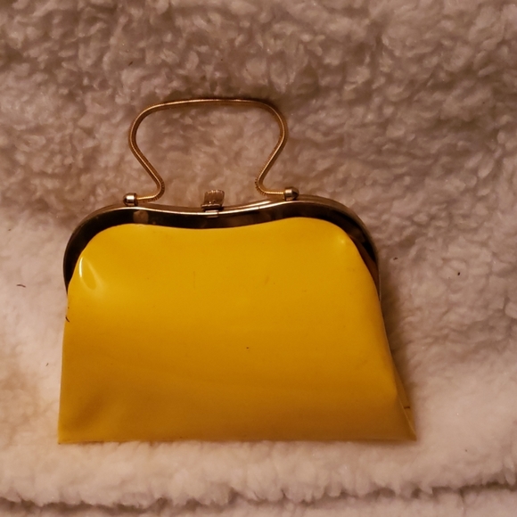 Vintage unique mini patent leather evening bag - Picture 3 of 6